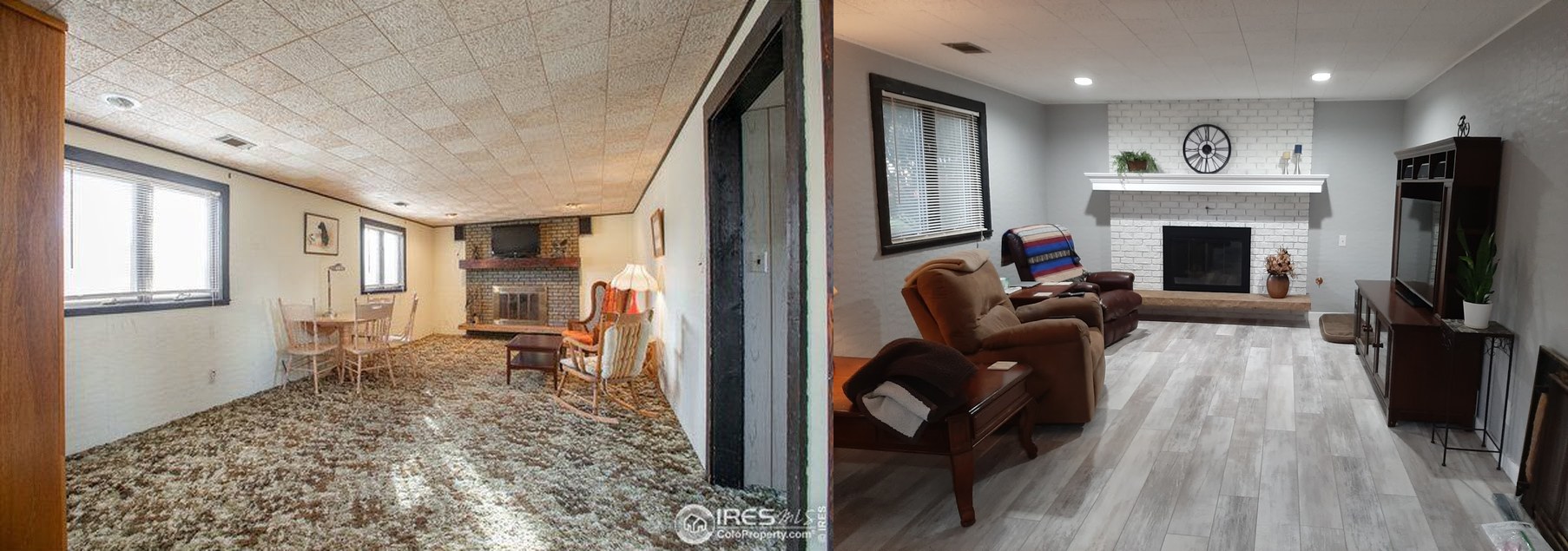 Gallery photo of the finished den remodel