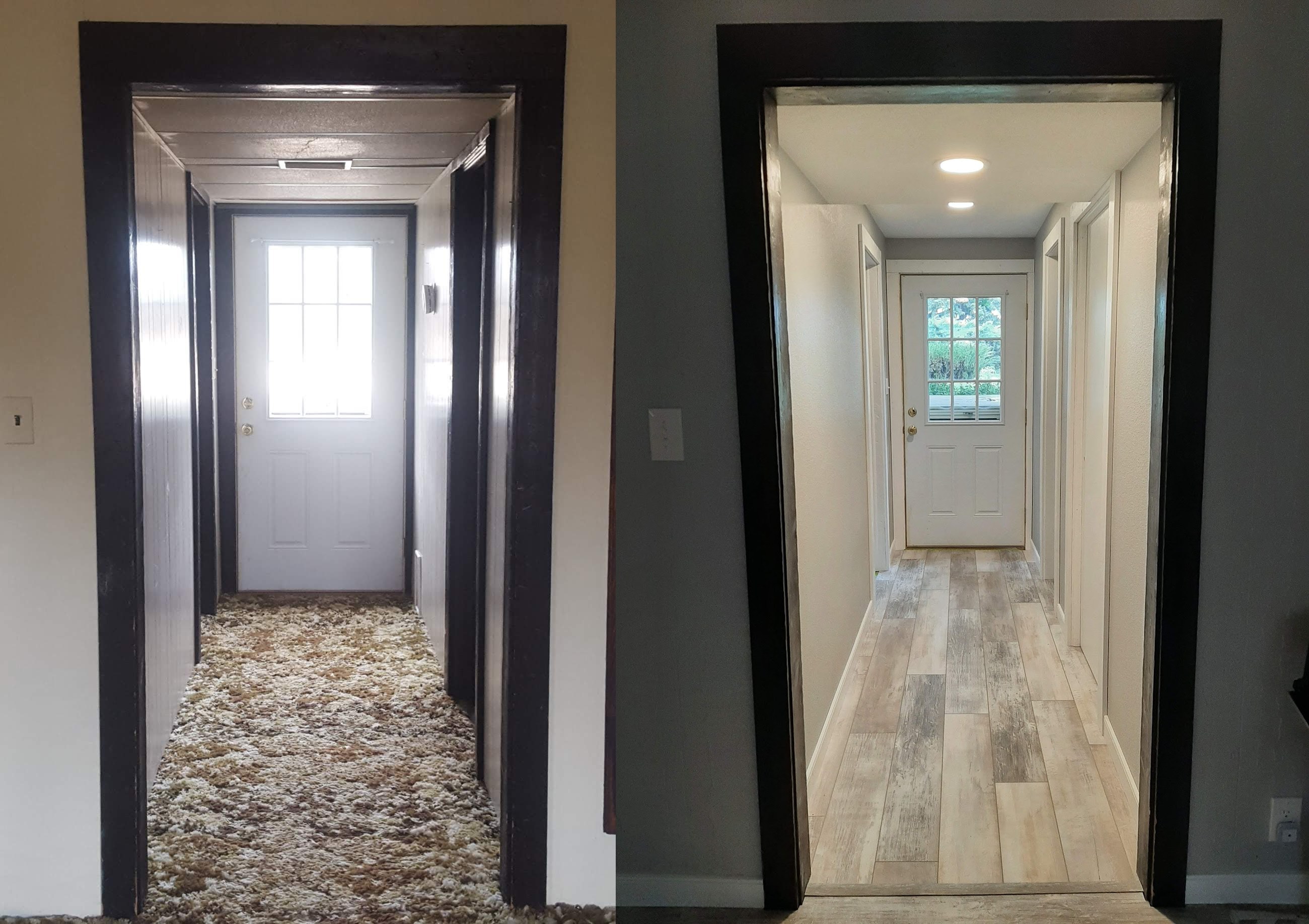 Gallery photo of the finished hall remodel